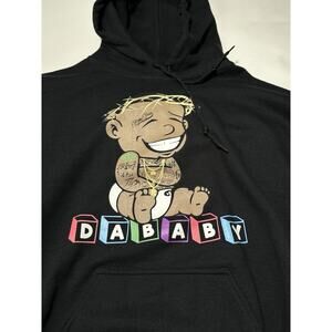 Da Baby Official Merchandise Black Hoodie Sweatshirt Men’s Medium Street Wear